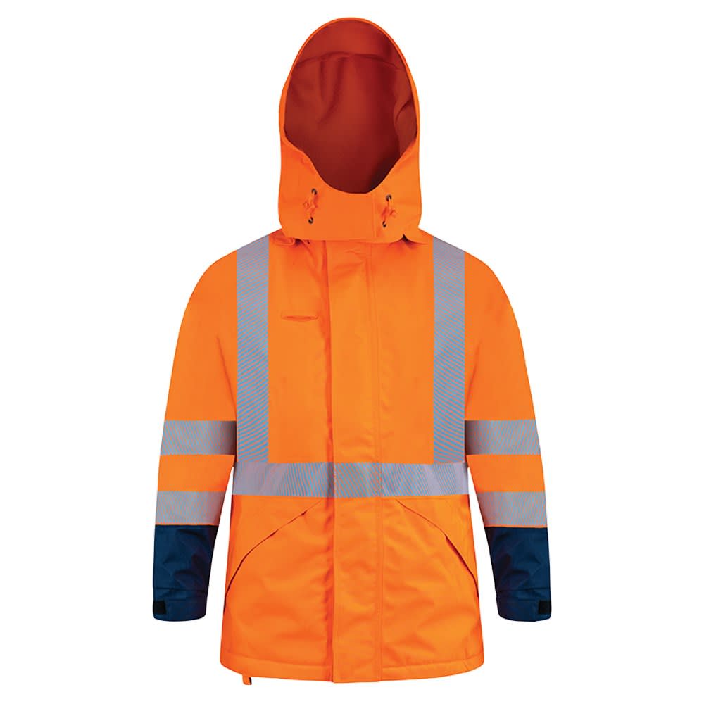 Bison, Women's TTMC-W17 Jacket - Orange/Navy (Size: 22)