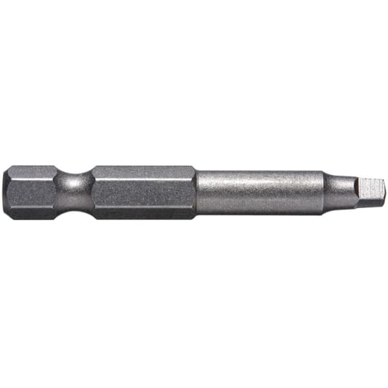 Alpha Square Driver Bit #2 x 50mm, precision tool for various applications with a round shank design for mark-free surfaces.