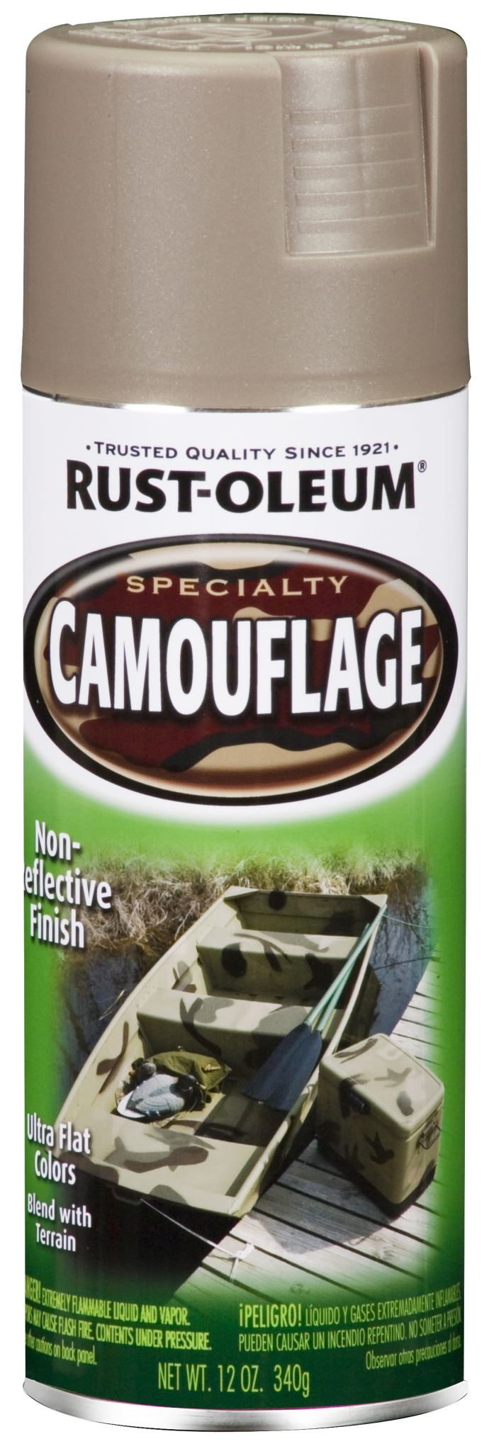 Rust-Oleum Spray Paint Camouflage Khaki 340gm