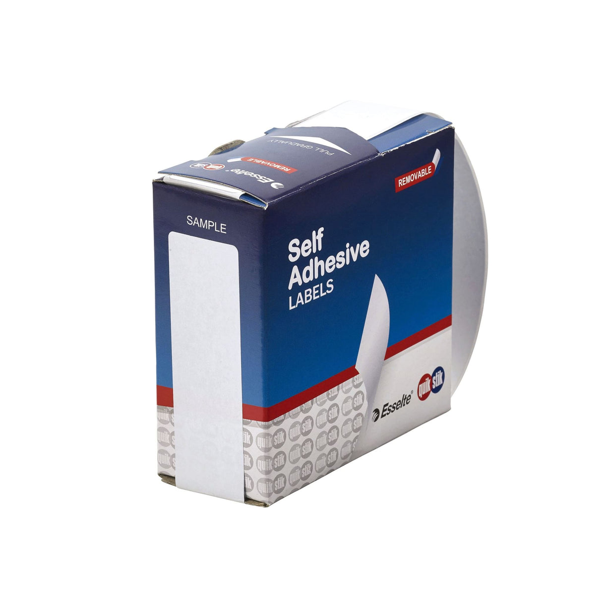 Quikstik Self Adhesive label Rectangle 24mm x 102mm (Box of 160)