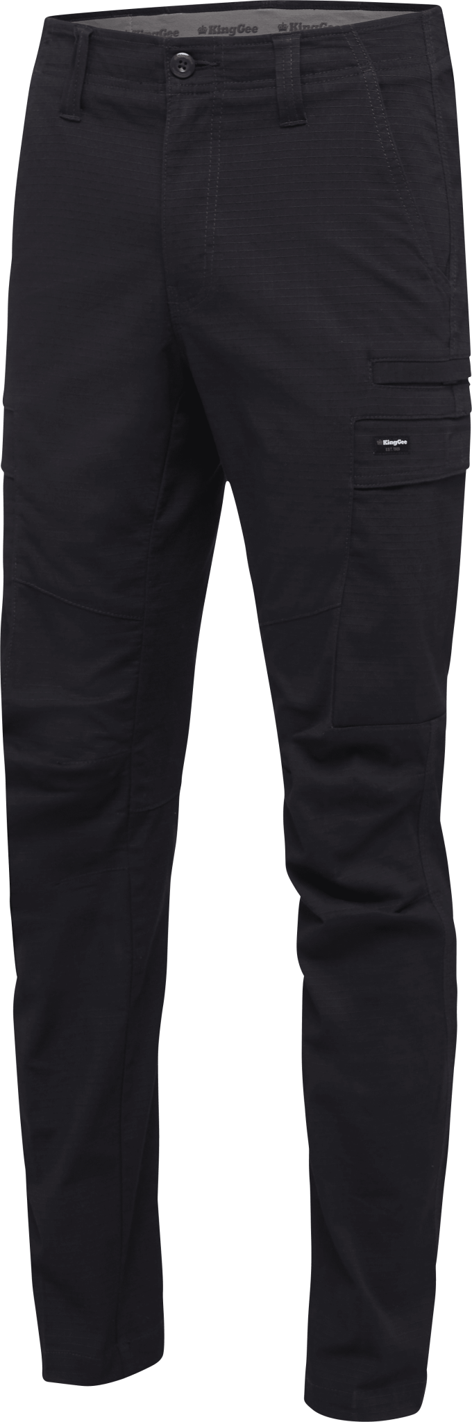 KingGee, Ripstop Workcool Pro Pant, K13026 Stout Fit - Black (Size: 127)