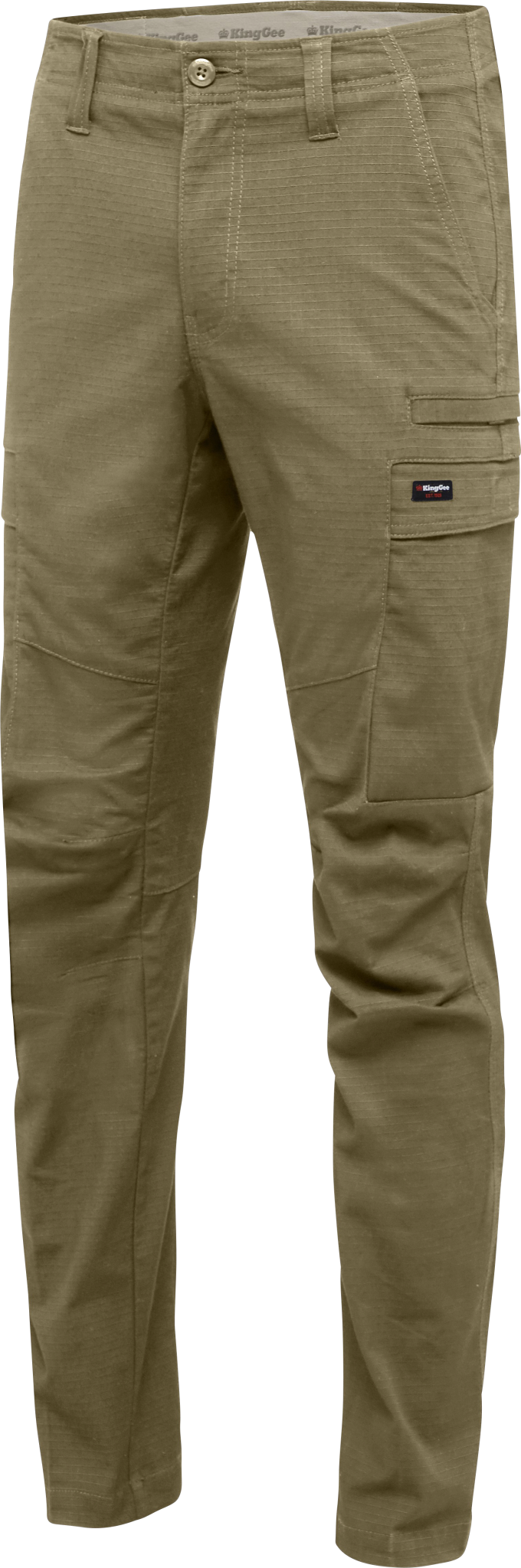 KingGee, Ripstop Workcool Pro Pant, K13026 Stout Fit - Khaki (Size: 122)