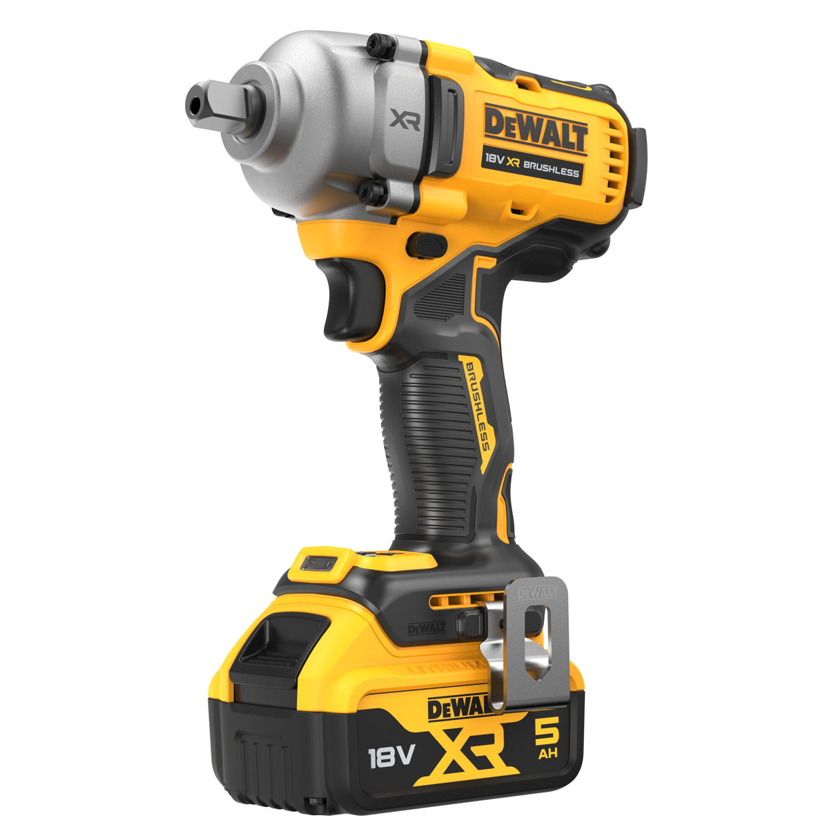 DeWALT 18V XR Brushless Cordless Impact Wrench 1/2" with Detent Pin (Kit)