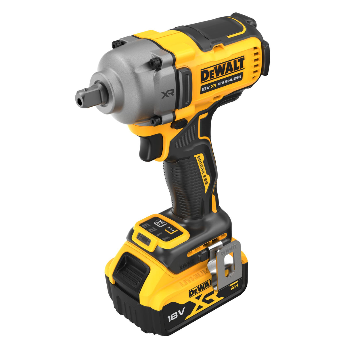 DeWALT 18V XR Brushless Cordless Impact Wrench 1/2" with Detent Pin (Kit)
