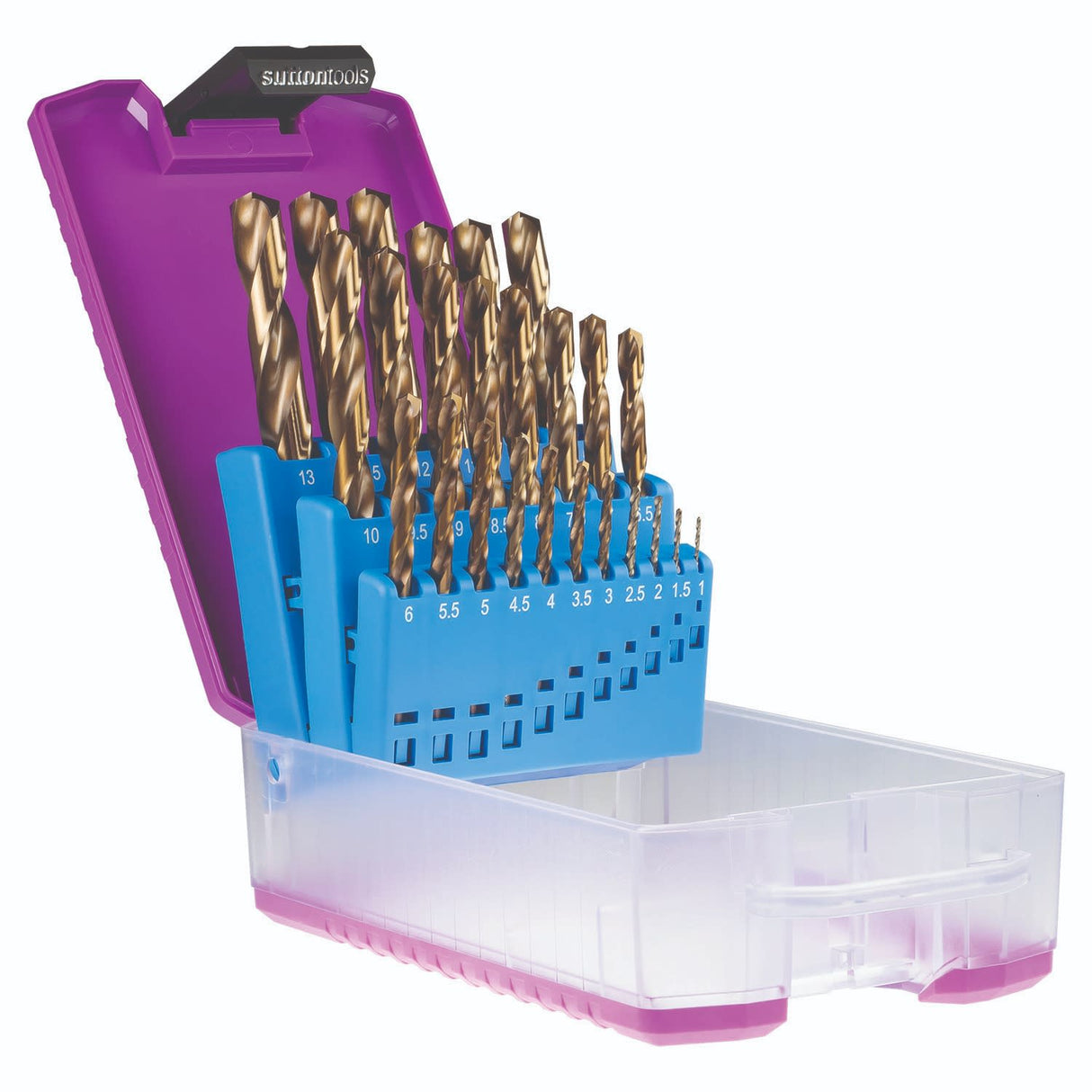 Sutton Cobalt Heavy Duty HSS Jobber Drill Set 1.0mm - 13.0mm x 0.5mm 25 Piece