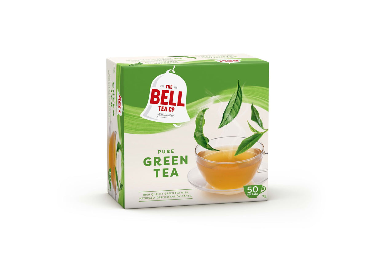 Bell Green Tea Pure Tagless Tea Bags 50 Tea Bags (Box)