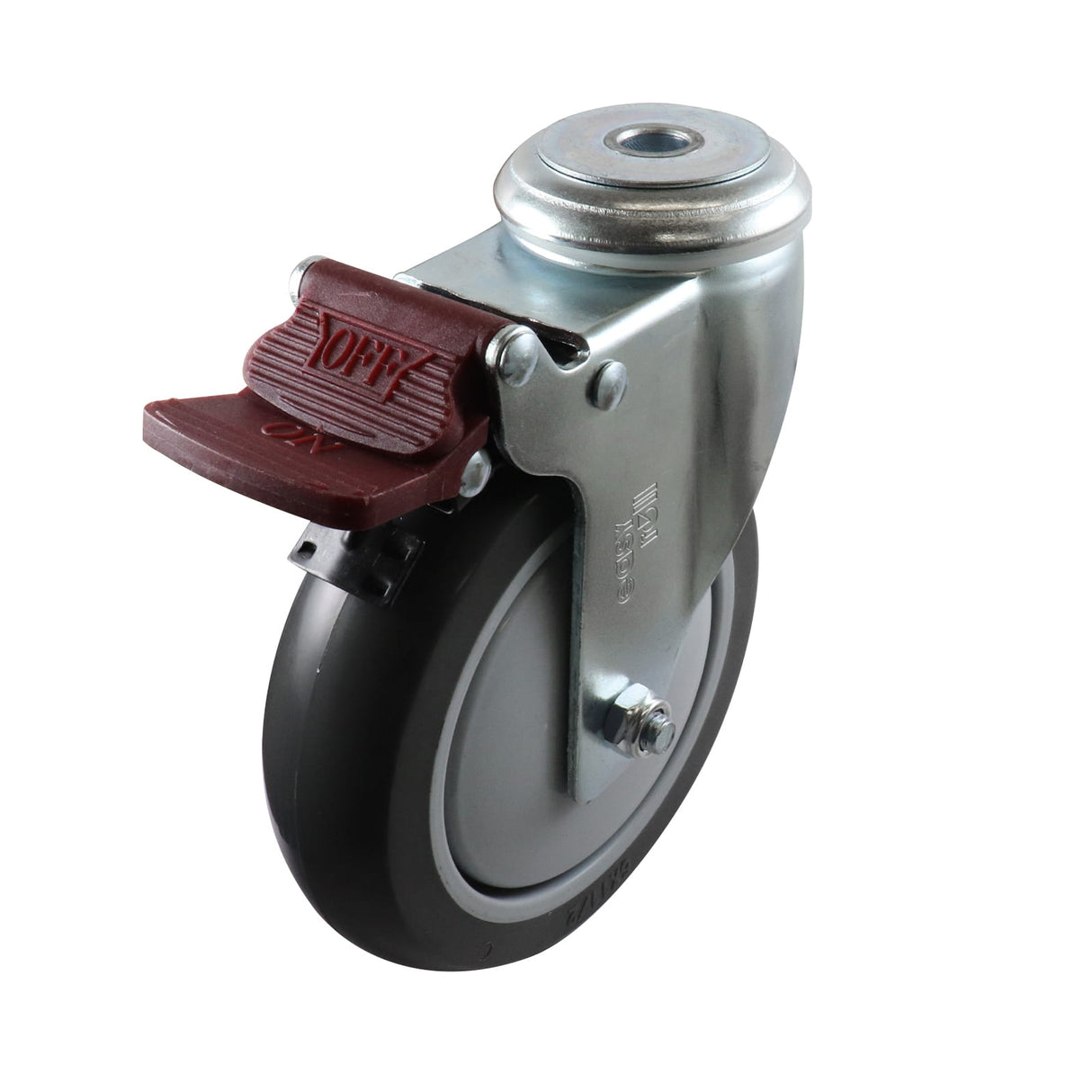 Easyroll 125mm Swivel Brake Bolt Holder G6 Castor Urethane 130kg (Each)