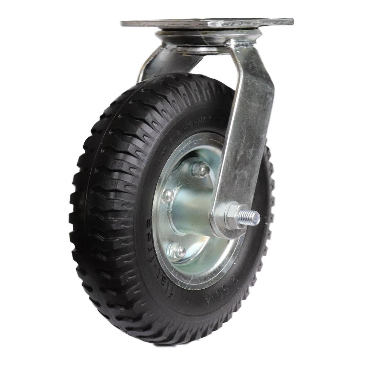 Easyroll 2.50x4mm Swivel Plate Mount J3 Castor Puncture Proof 100kg (Each)