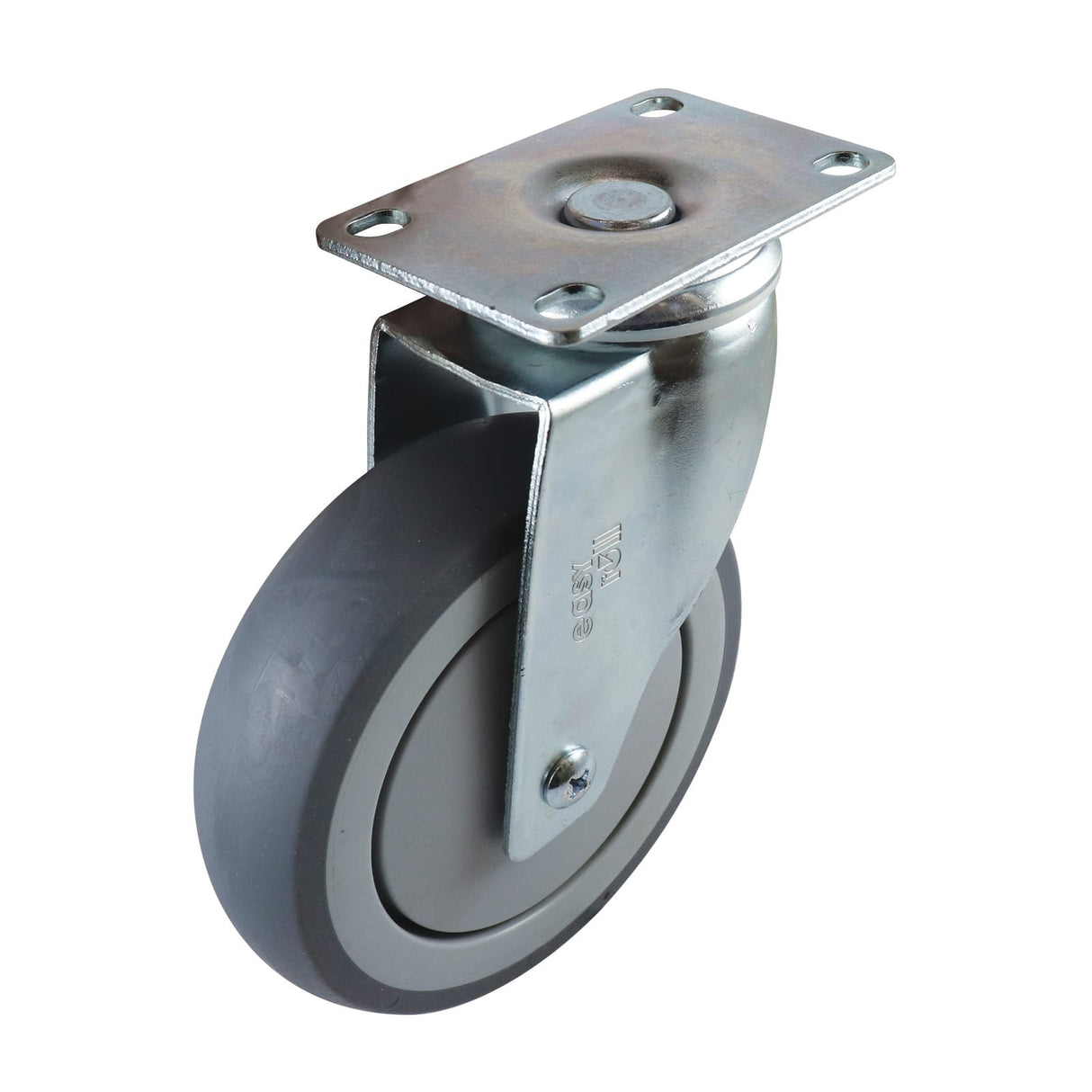 Easyroll 150mm Swivel Plate Mount G6 Castor Grey Rubber 130kg (Each)