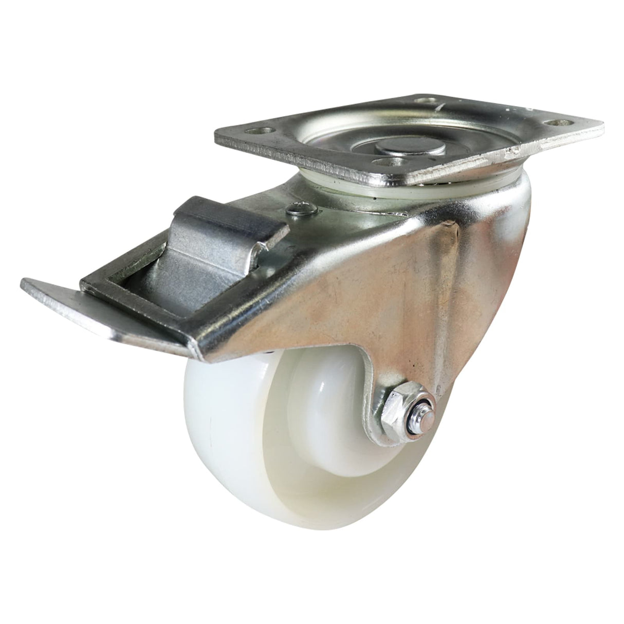Easyroll 100mm Swivel Brake Plate Mount I3 Castor Nylon 230kg (Each)