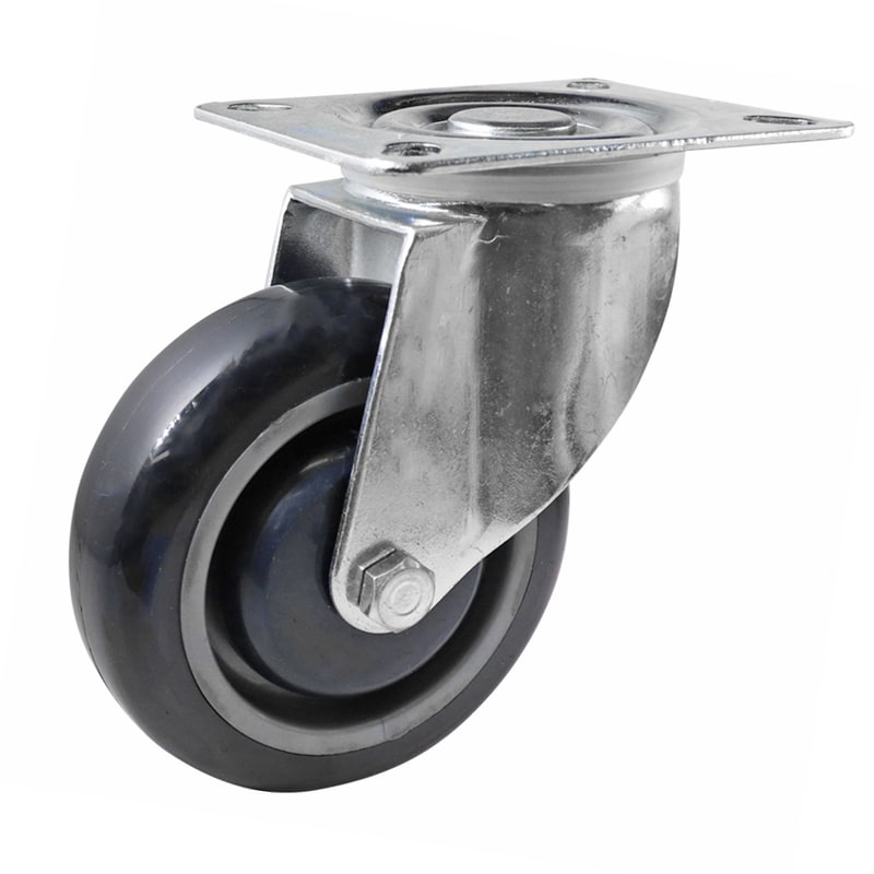 Easyroll 100mm Swivel Plate Mount I4 Castor Urethane 100kg
