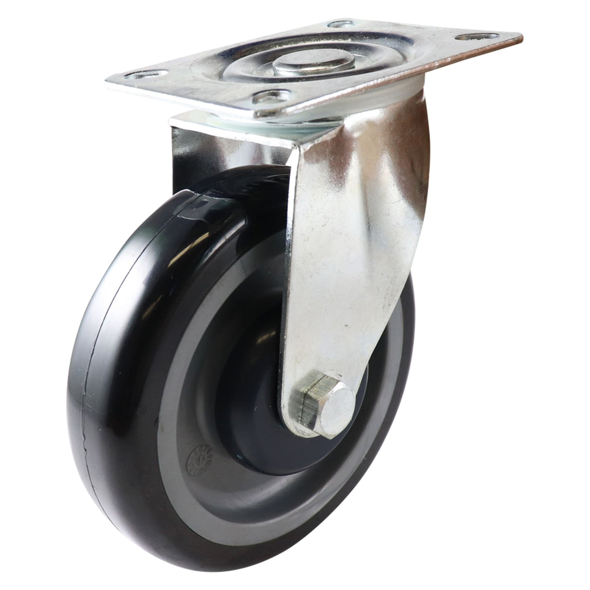 Easyroll 125mm Swivel Plate Mount I4 Castor Urethane 125kg (Each)
