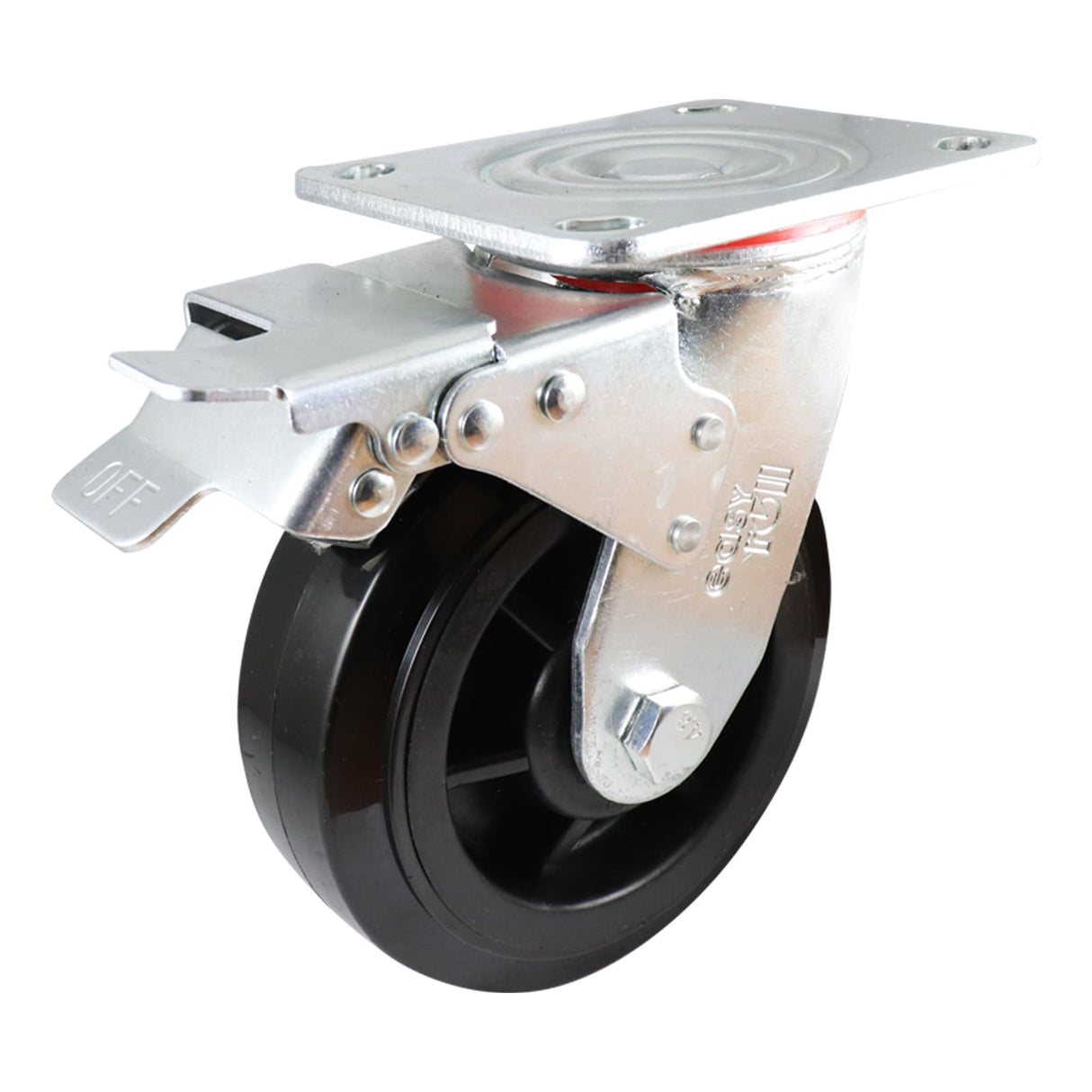 Easyroll 150mm Swivel Brake Plate Mount J3 Castor Nylon 410kg (Each)