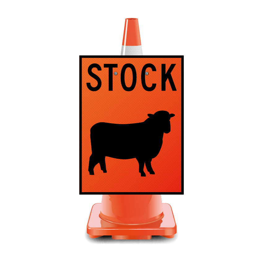 Stock Sign | Sheep Cone Sign (Each) - Standard