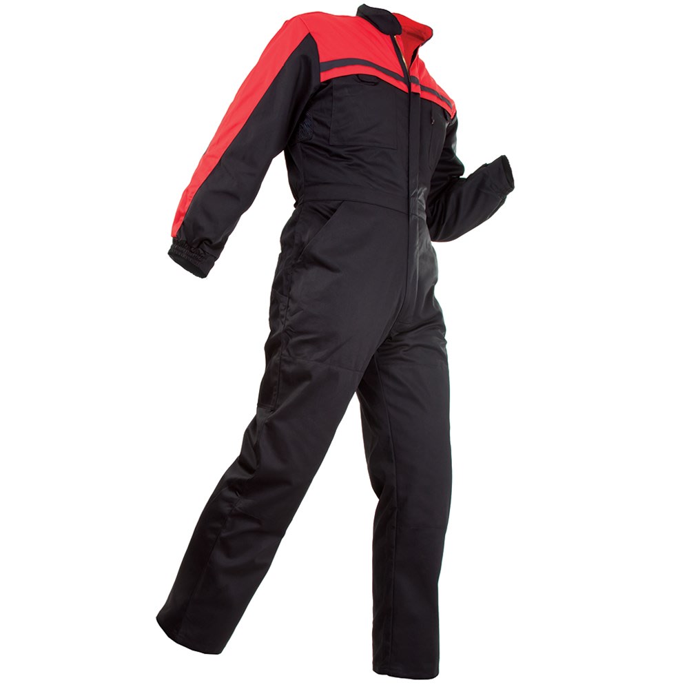Bison, Workzone Zip Overall, 430011 - Black/Red (BR) - 92