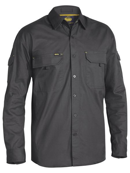 Bisley, X Airflow Ripstop Shirt, BS6414 - Charcoal (Size: XL)