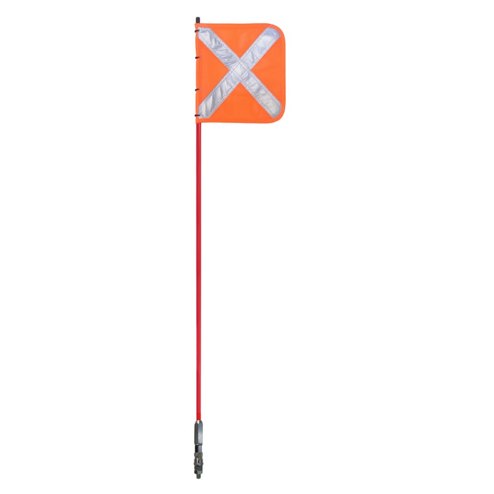 Vehicle Safety Flag X Orange Reflective Height 1.5m