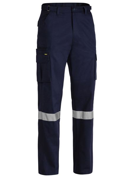 Bisley, Taped 8 Pocket Cargo Pant, BPC6007T Regular Fit - Navy (Size: 82)