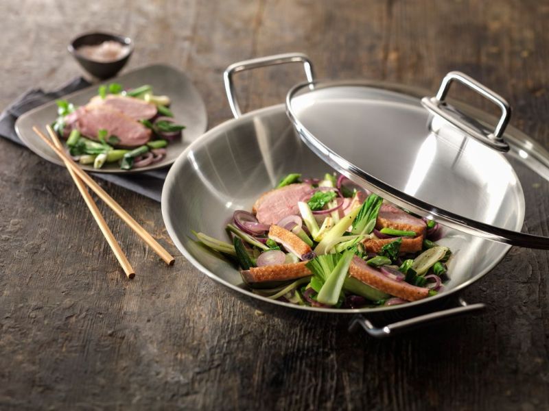 Wok - Zwilling Uncoated with Lid (32cm)