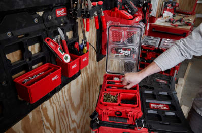 Milwaukee PACKOUT Rectangle Nesting Bin Set 2 Pack