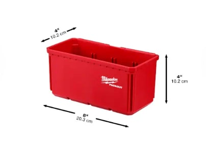 Milwaukee PACKOUT Rectangle Nesting Bin Set 2 Pack