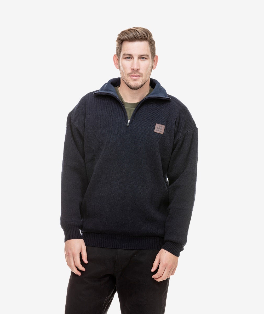 Swanndri, Rhino Stormshield Wool Jersey - Navy (Size: 3XL)