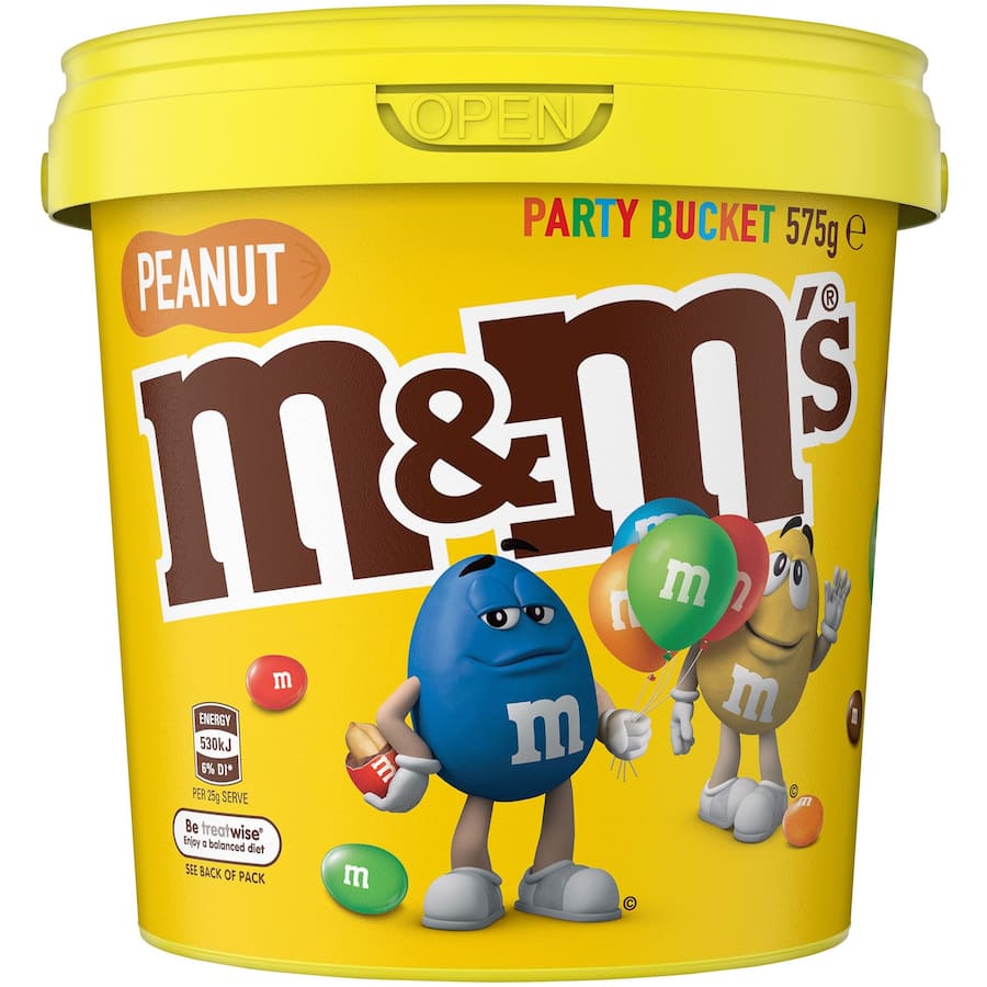 M&ms Sweets Peanut Bucket 575g