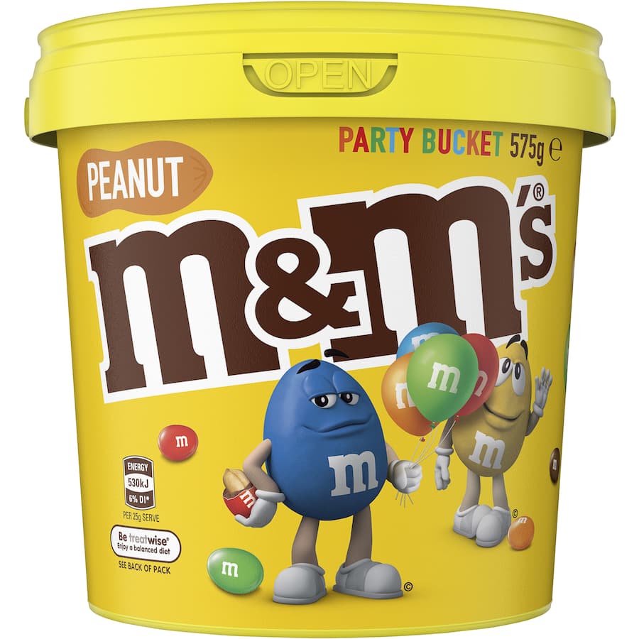 M&ms Sweets Peanut Bucket 575g