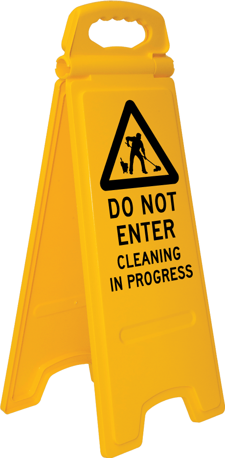Floor Stand Sign, Prem | Cleaning In Progress H670mm - Standard