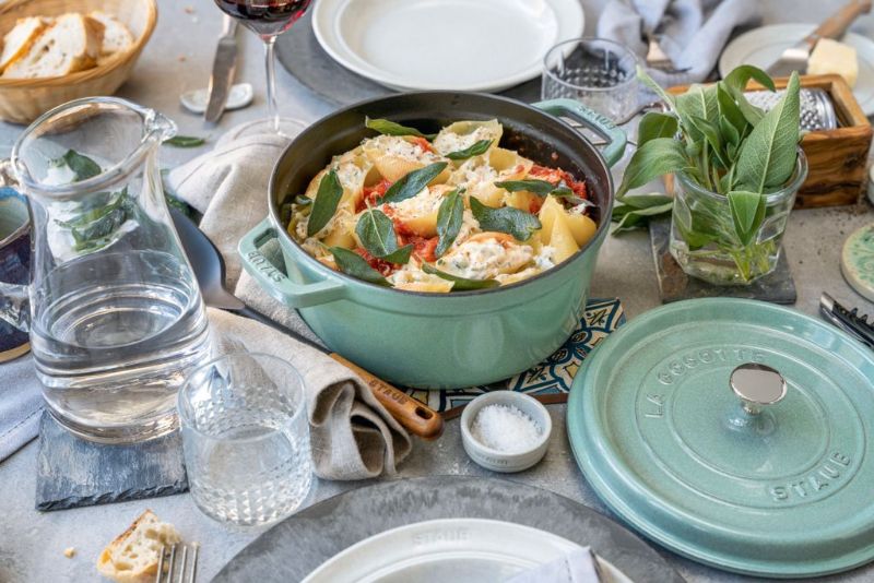Cocotte - Staub Round 24cm (Sage)