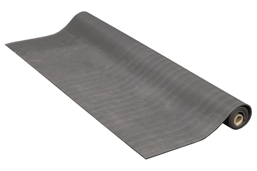 Heavy-duty Bison Rubber Ute Mat, 1500mm x 1500mm, with anti-slip surface for cargo protection in ute trays and workspaces.