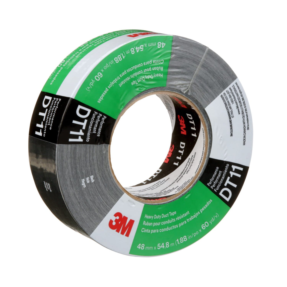 3M Duct Tape Heavy Duty DT11 - Black 48mm x 55m (Roll)