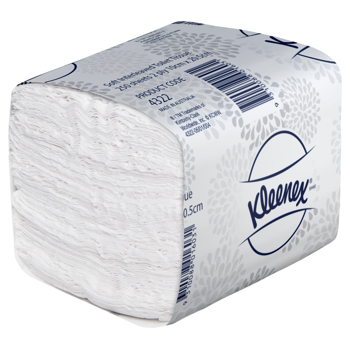 Soft 2 Ply Toilet Paper Interleave 250 Sheets (Carton of 36) - Kleenex