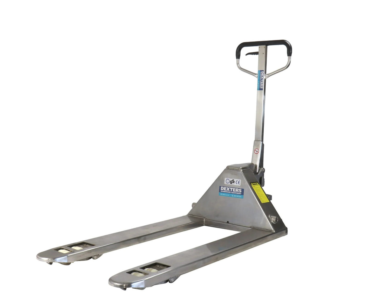 Stainless Steel Pallet Truck 2500kg, 1220L x 685W (Each)