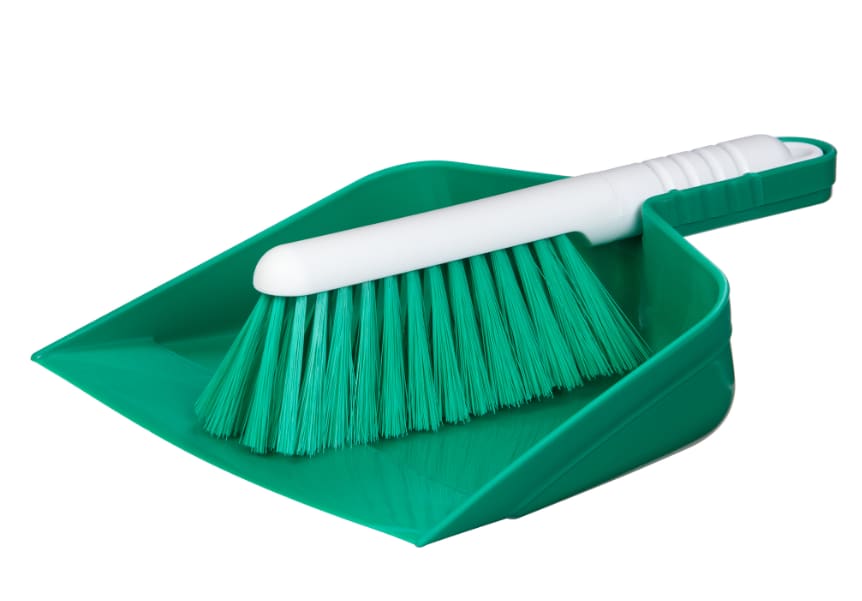 Browns Brush & Dustpan Set Green (Each)