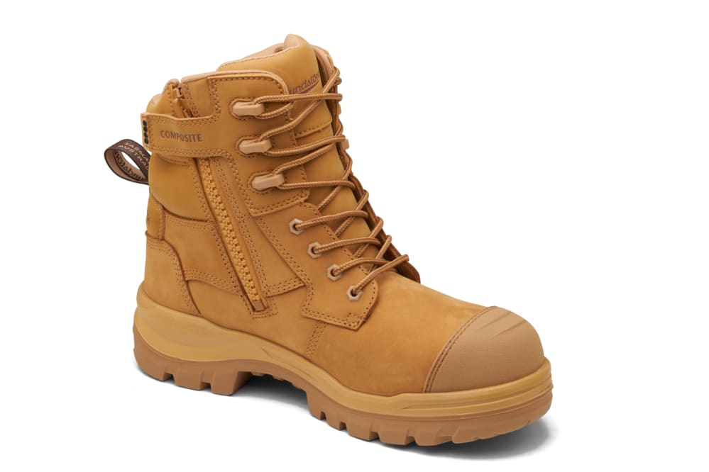 Blundstone 8560 Rotoflex Zip Sided Safety Boots - Wheat - 12