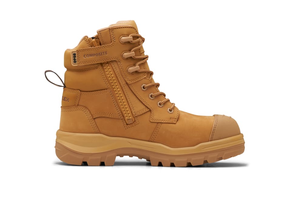 Blundstone 8560 Rotoflex Zip Sided Safety Boots - Wheat (Size: 12)