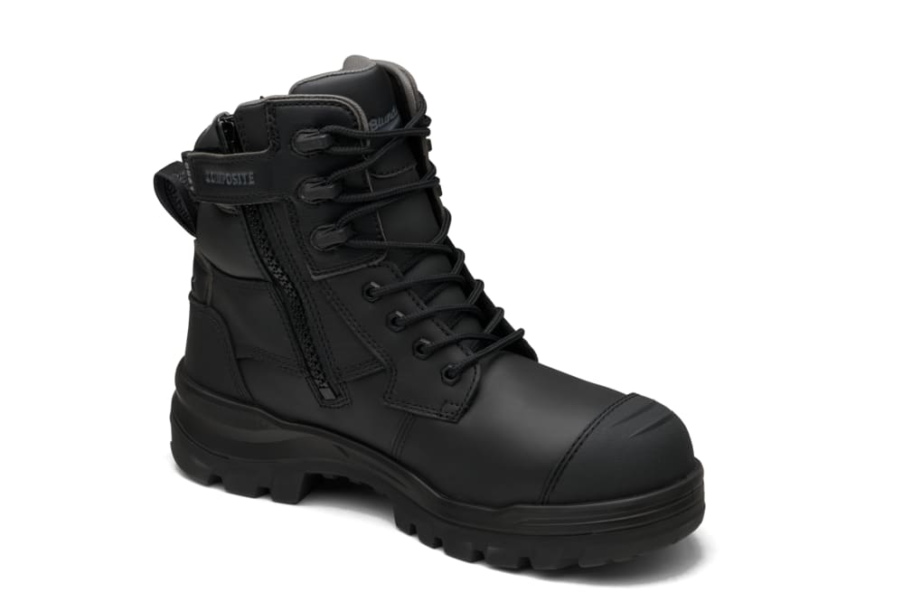 Blundstone 8561 Rotoflex Zip Sided Safety Boots - Black/Black - 09