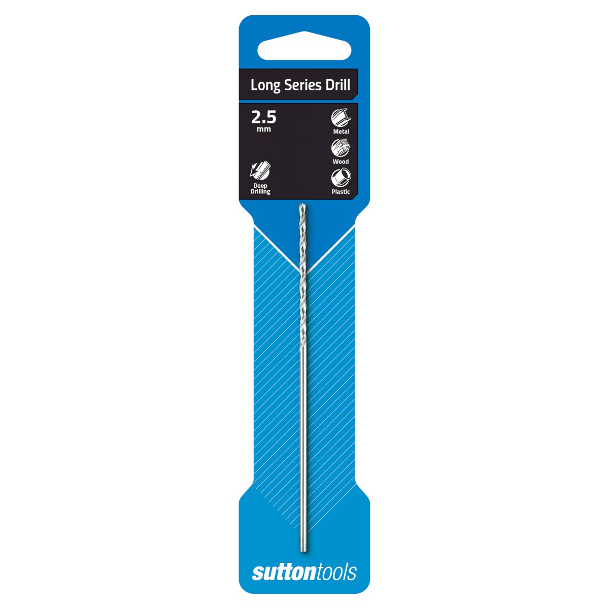 Sutton HSS Long Series Blue Bullet Drills 2.5mm (Each)