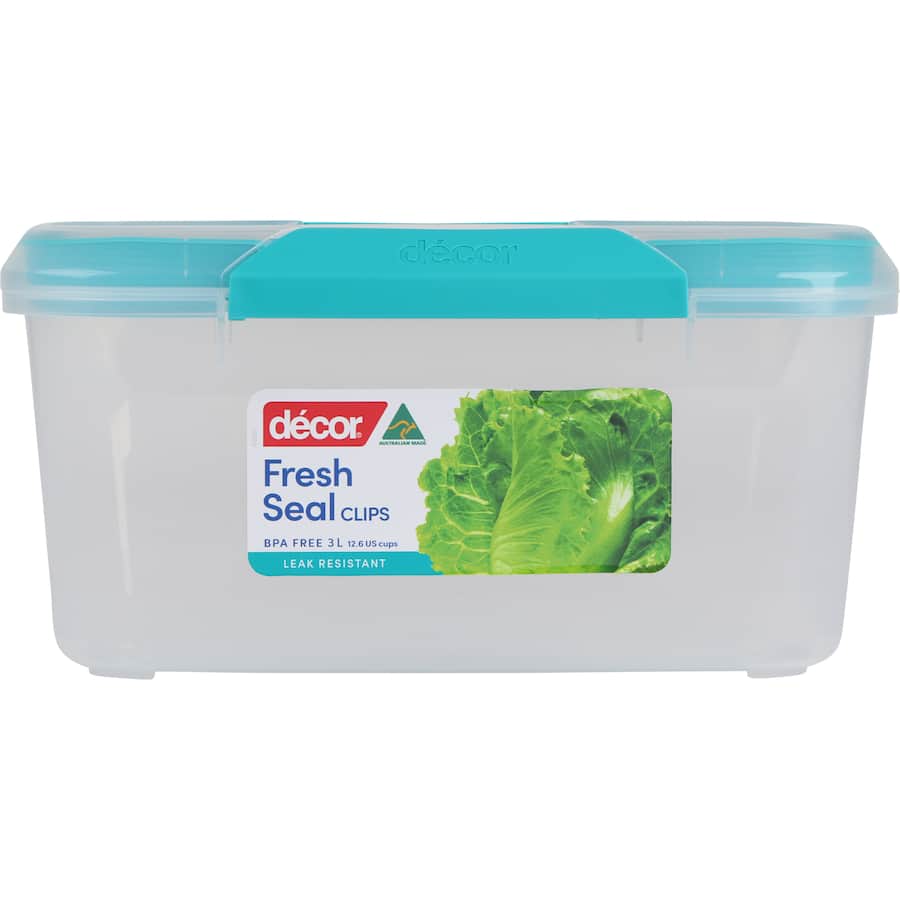 Decor Fresh Seal Container Clips Oblong 3L