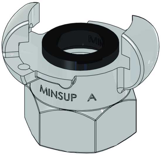 Minsup Type A Claw Coupling 13mm Female BSP-Each