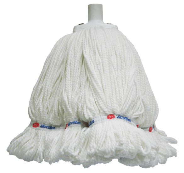 Filta Microfibre Mop Head in white, 400g, 33cm, designed for efficient cleaning with maximum floor coverage and minimal linting.