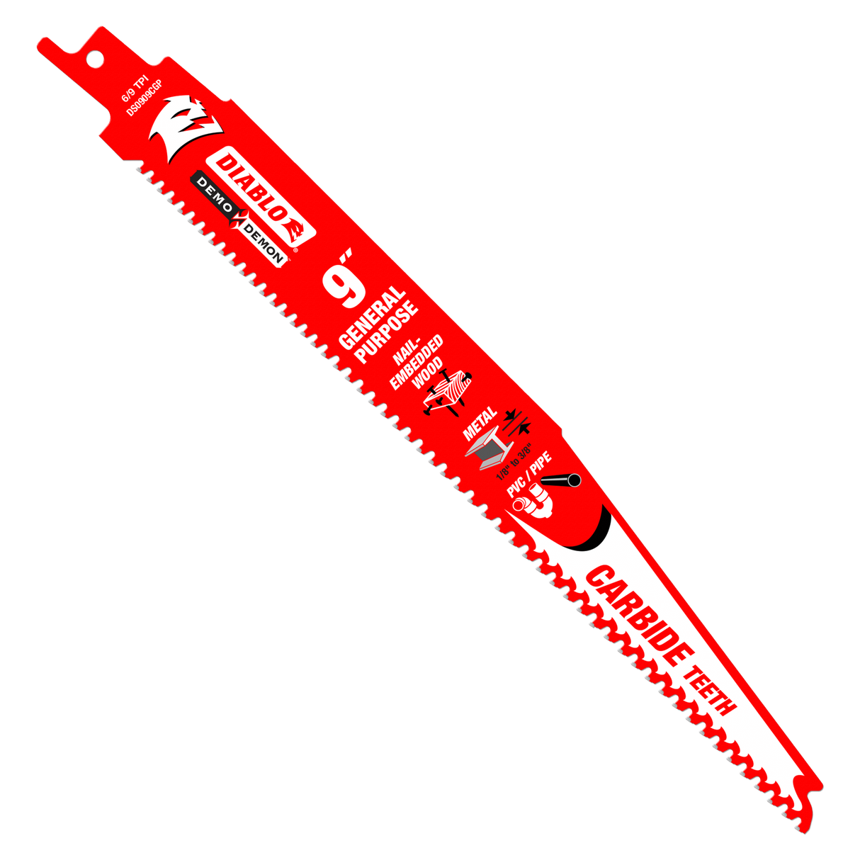 Diablo Demo Demon Carbide General Purpose Recip 9"/229mm (Each)