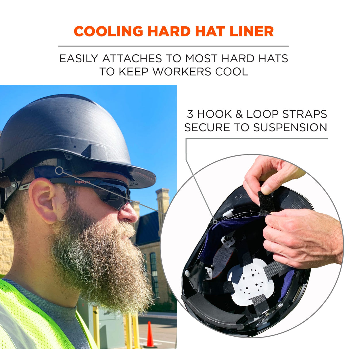 Chill-Its, Cooling Hard Hat Liner, 6716