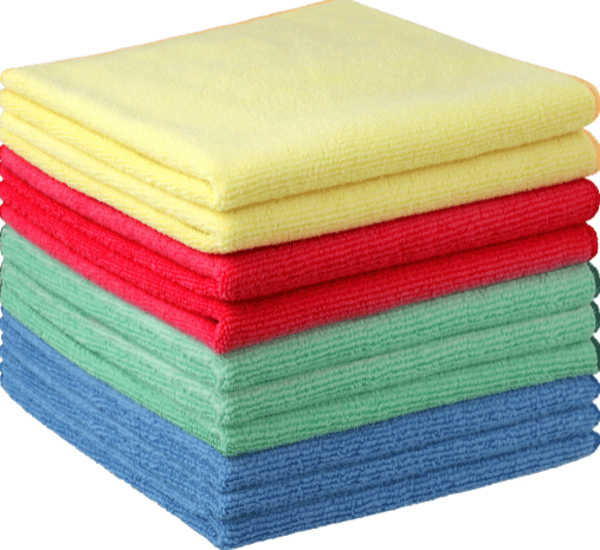 Filta Microfibre Cleaning Cloths pack of 10, 40x40cm, HACCP certified, vibrant colors for effective and hygienic cleaning.