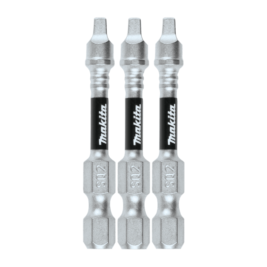 Makita Impact XPS SQ2 50mm bits, durable and long-lasting, designed for heavy-duty fastening with impact drivers.