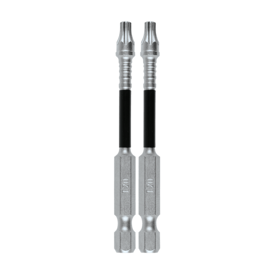 Makita Impact XPS Torx T20 75mm bits in a 2-pack, designed for high-torque impact drivers with superior durability and efficiency.
