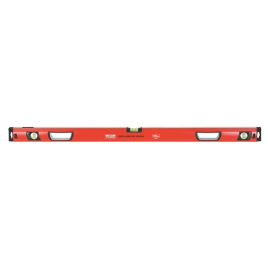 Magnetic Box Level 1200mm featuring a durable aluminium frame, large vials, and strong magnets for precise measurements.