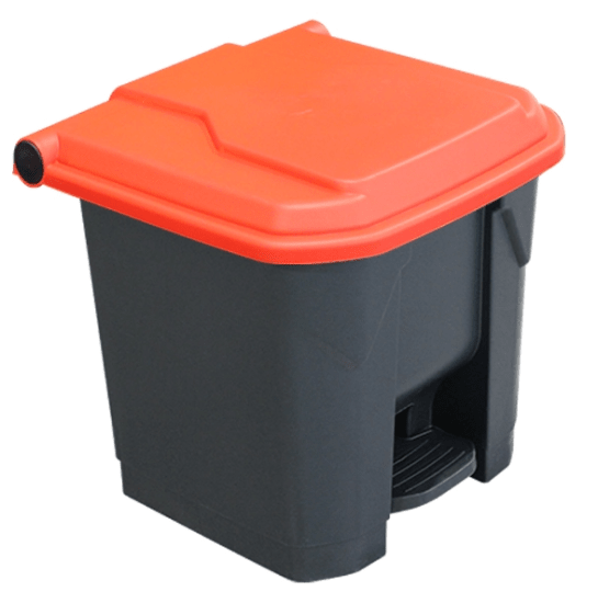 Richmond 30L Pedal Bin Red Lid-Each