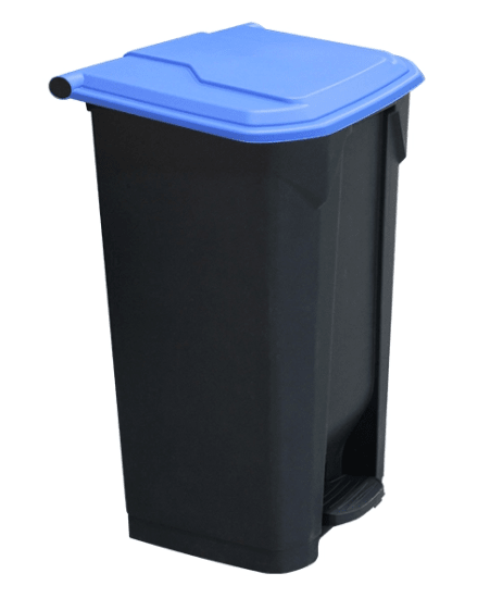 Richmond 100L Pedal Bin Blue Lid-Each